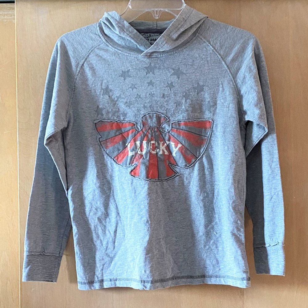 Boy's Sz S Lucky Brand California Gray Eagle Shirt